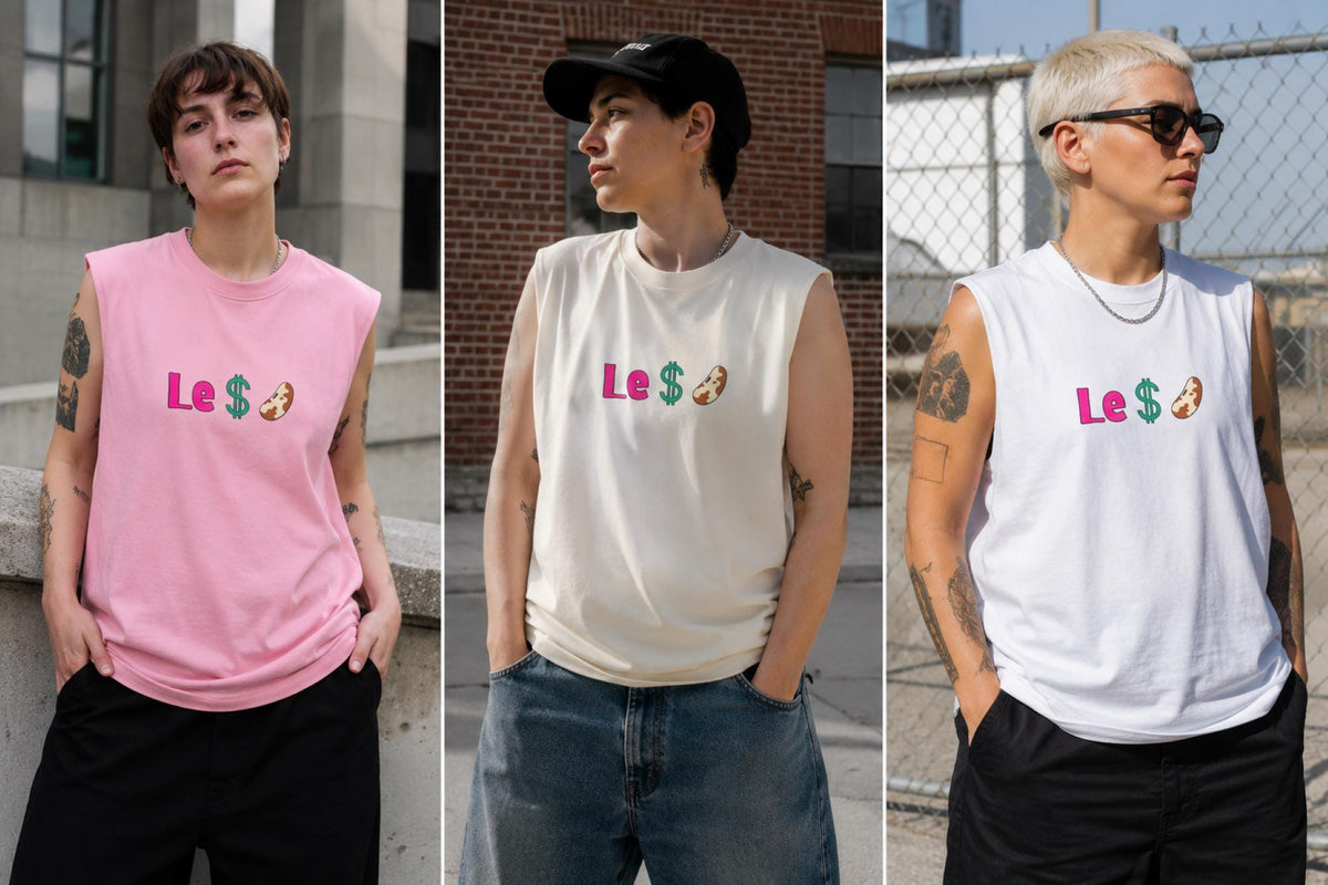 Unisex "Le Dollar Bean" Jersey Muscle Tank