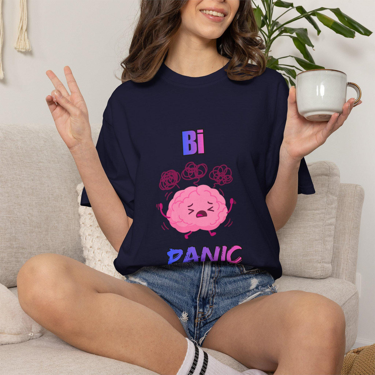 Unisex Bi Panic Pride T-shirt