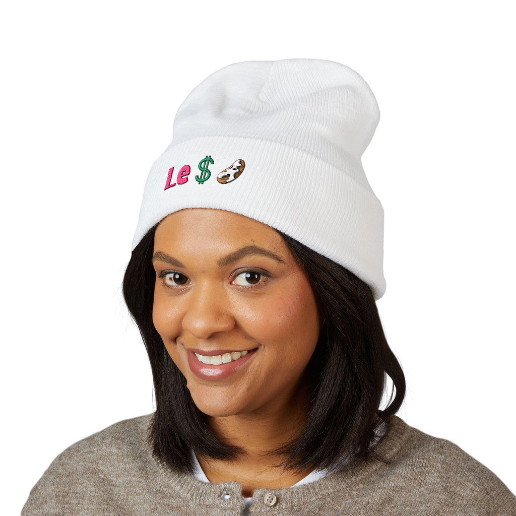 Classic Cuffed Beanie Embroidered "Le Dollar Bean"