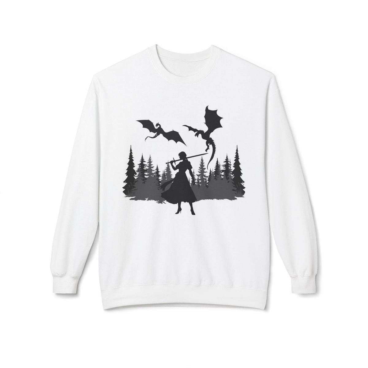 Unisex "Dragon Princess" Midweight Softstyle Fleece Crewneck Sweatshirt
