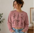 Women's "Witch's Garden" FWD Fashion Crop Long Sleeve Tee