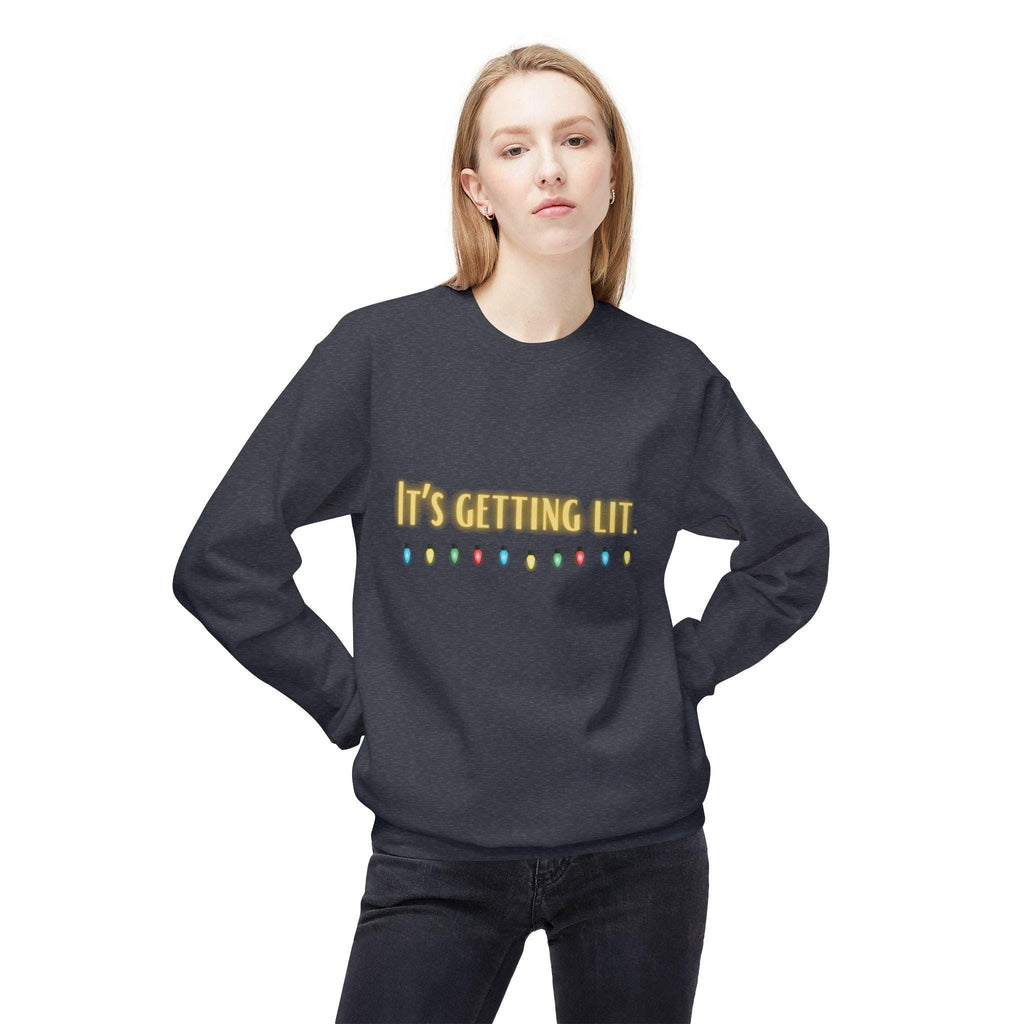 It's Getting Lit Christmas Lights Sweatshirt