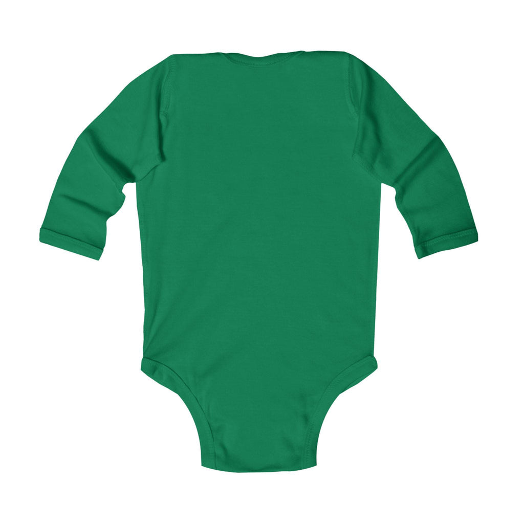 Santa's Little Helper Text Infant Long Sleeve Bodysuit