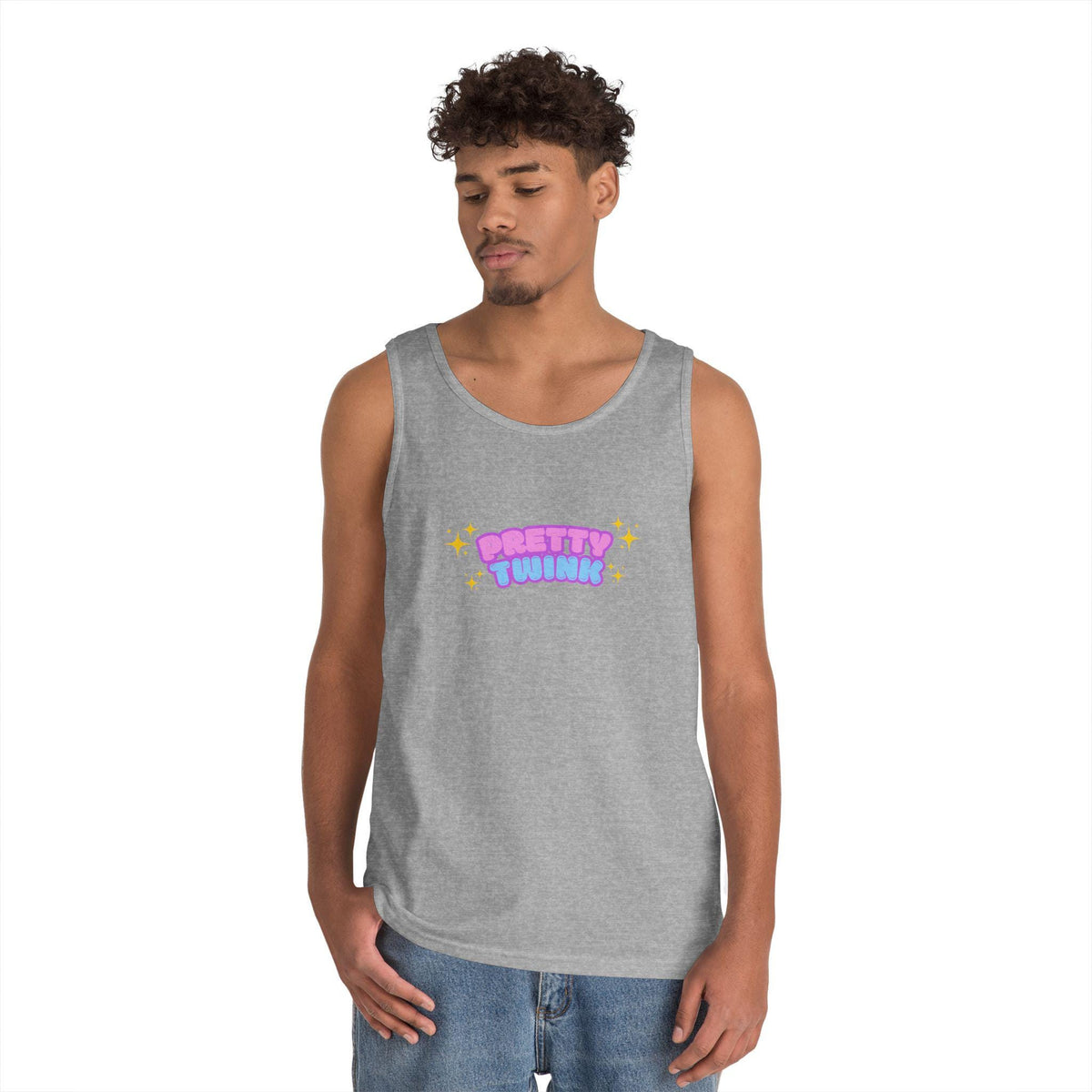 Unisex "Pretty Twink" Heavy Cotton Tank Top