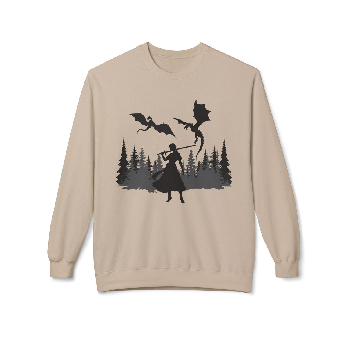 Unisex "Dragon Princess" Midweight Softstyle Fleece Crewneck Sweatshirt