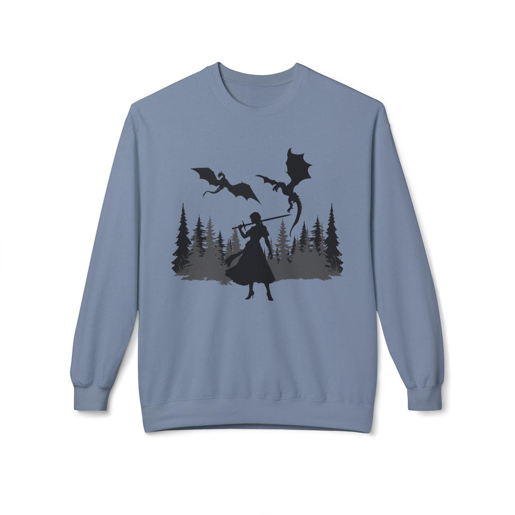 Unisex "Dragon Princess" Midweight Softstyle Fleece Crewneck Sweatshirt