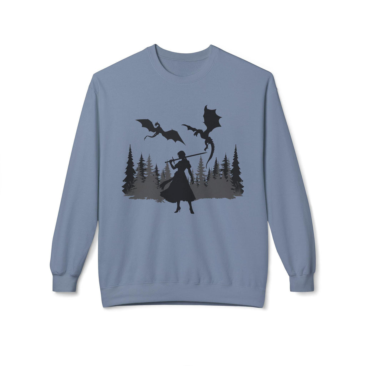 Unisex "Dragon Princess" Midweight Softstyle Fleece Crewneck Sweatshirt