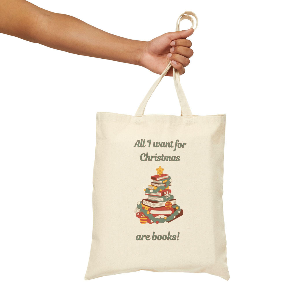 All I Want for Christmas Are Books Tote Bag