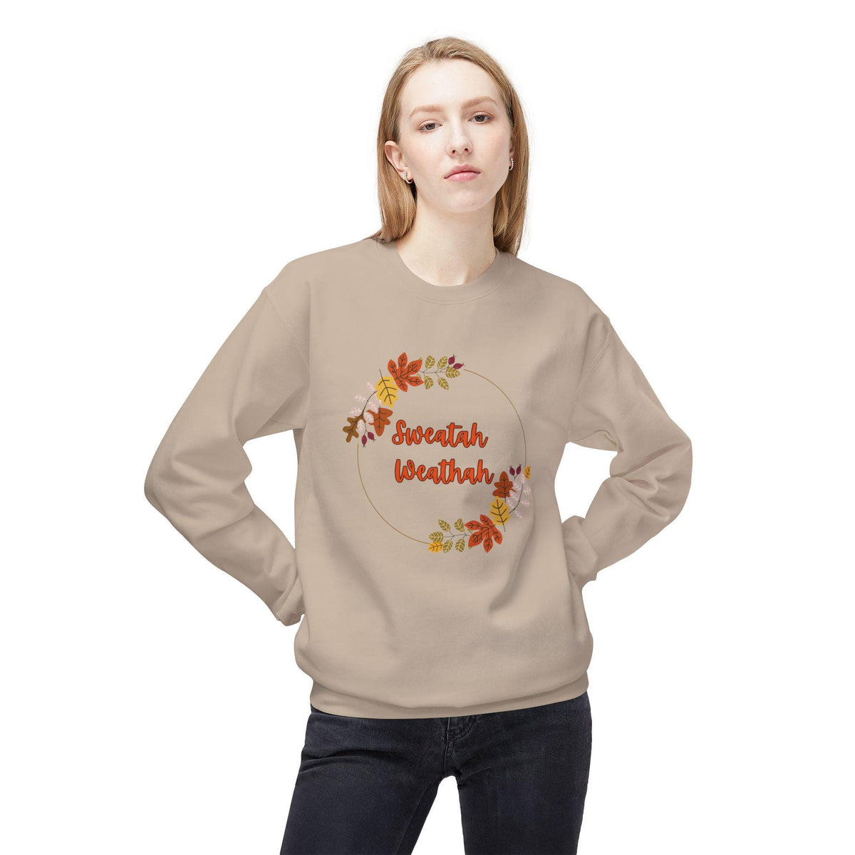 Unisex "Sweatah Weathah" Midweight Softstyle Fleece Crewneck Sweatshirt