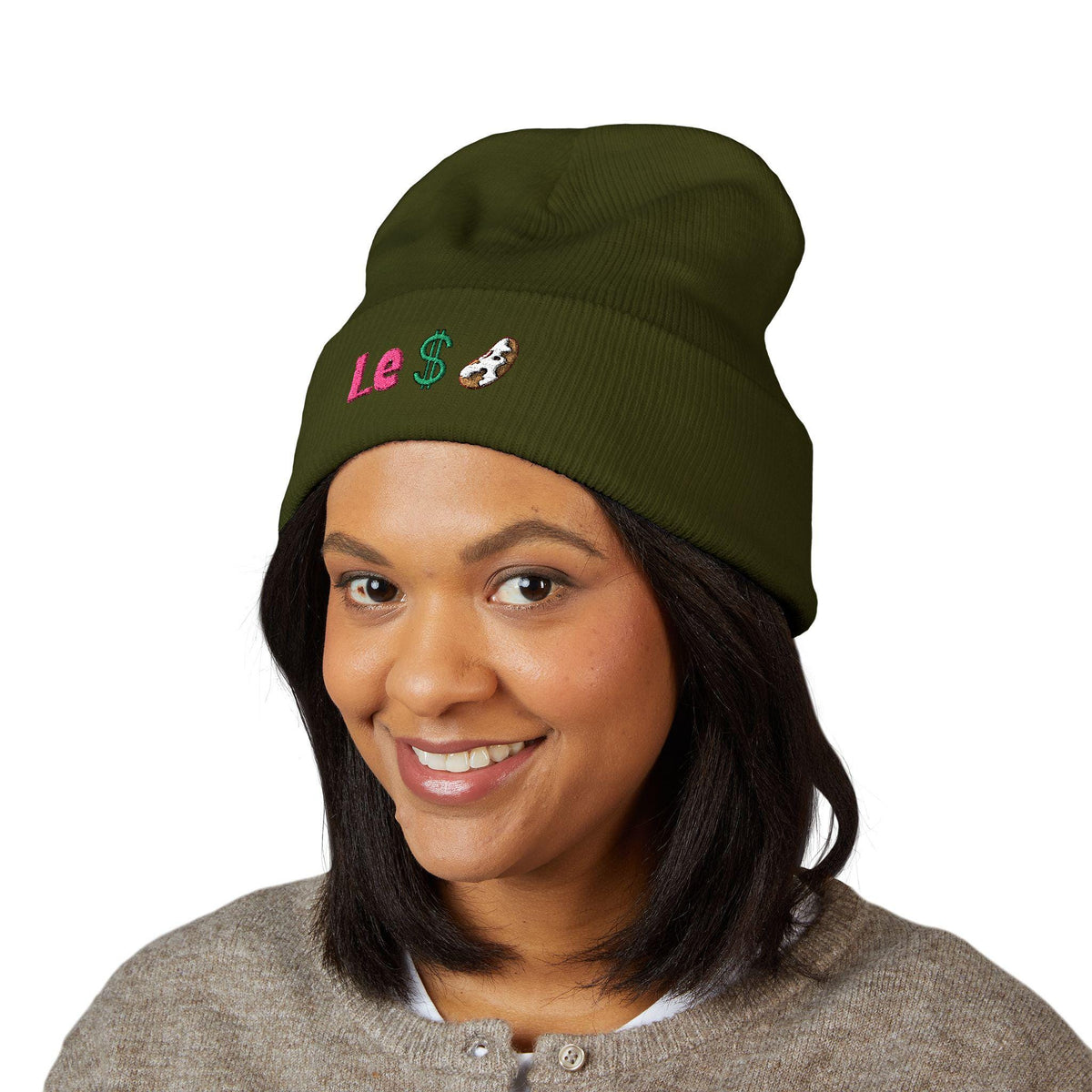 Classic Cuffed Beanie Embroidered "Le Dollar Bean"