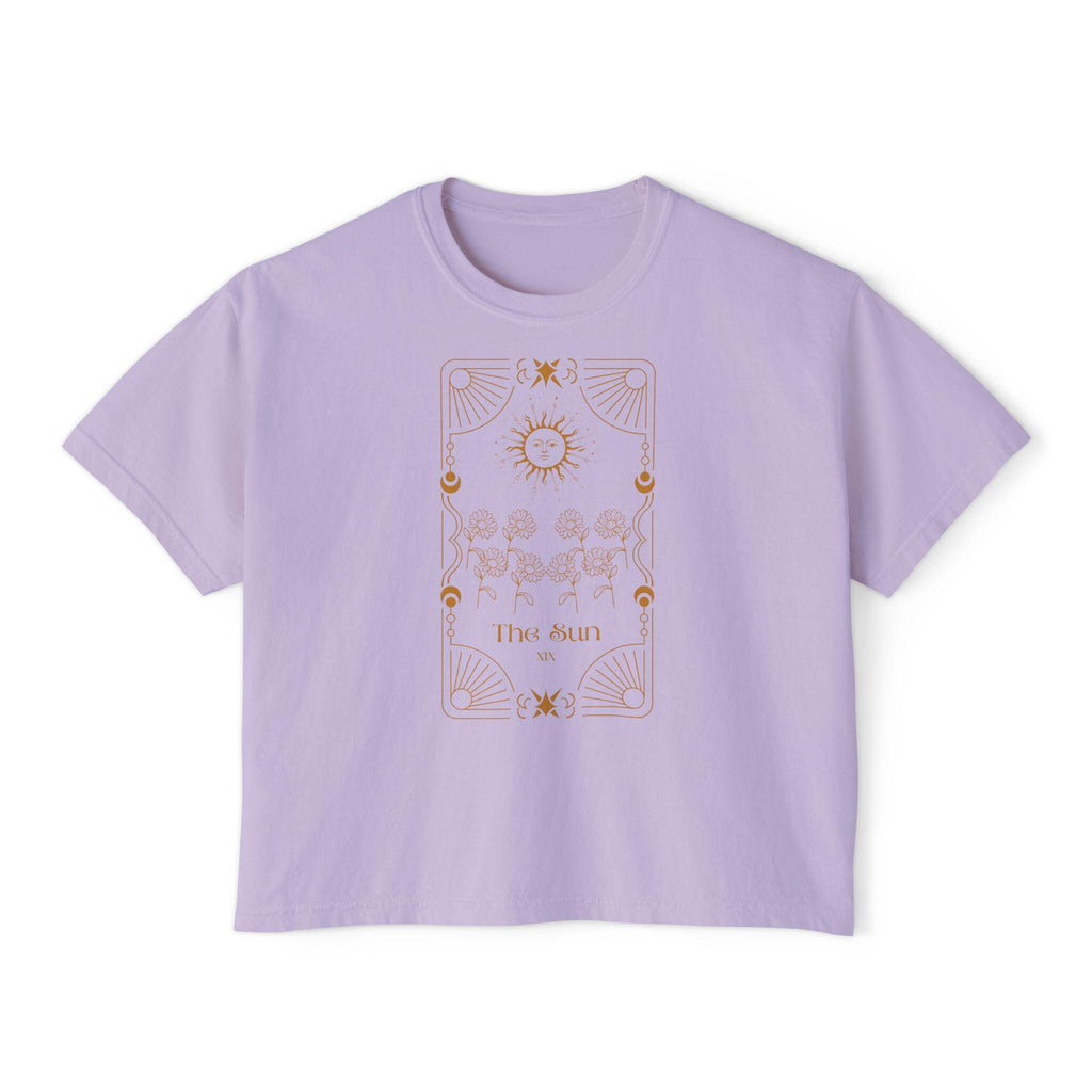 Tarot The Sun Illustration Tee | Astrological Sun Card T-Shirt