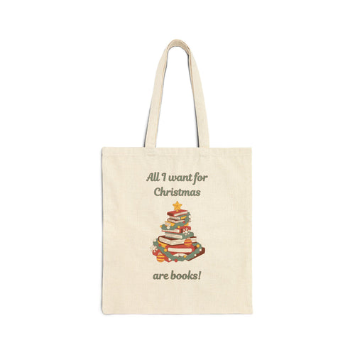 All I Want for Christmas Are Books Tote Bag