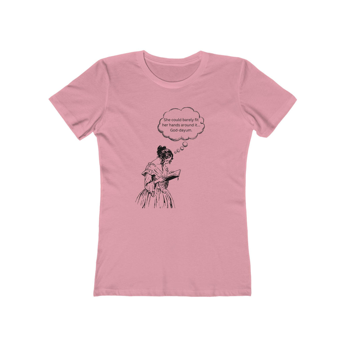 Victorian Woman Reading 'She could barely...' T-Shirt