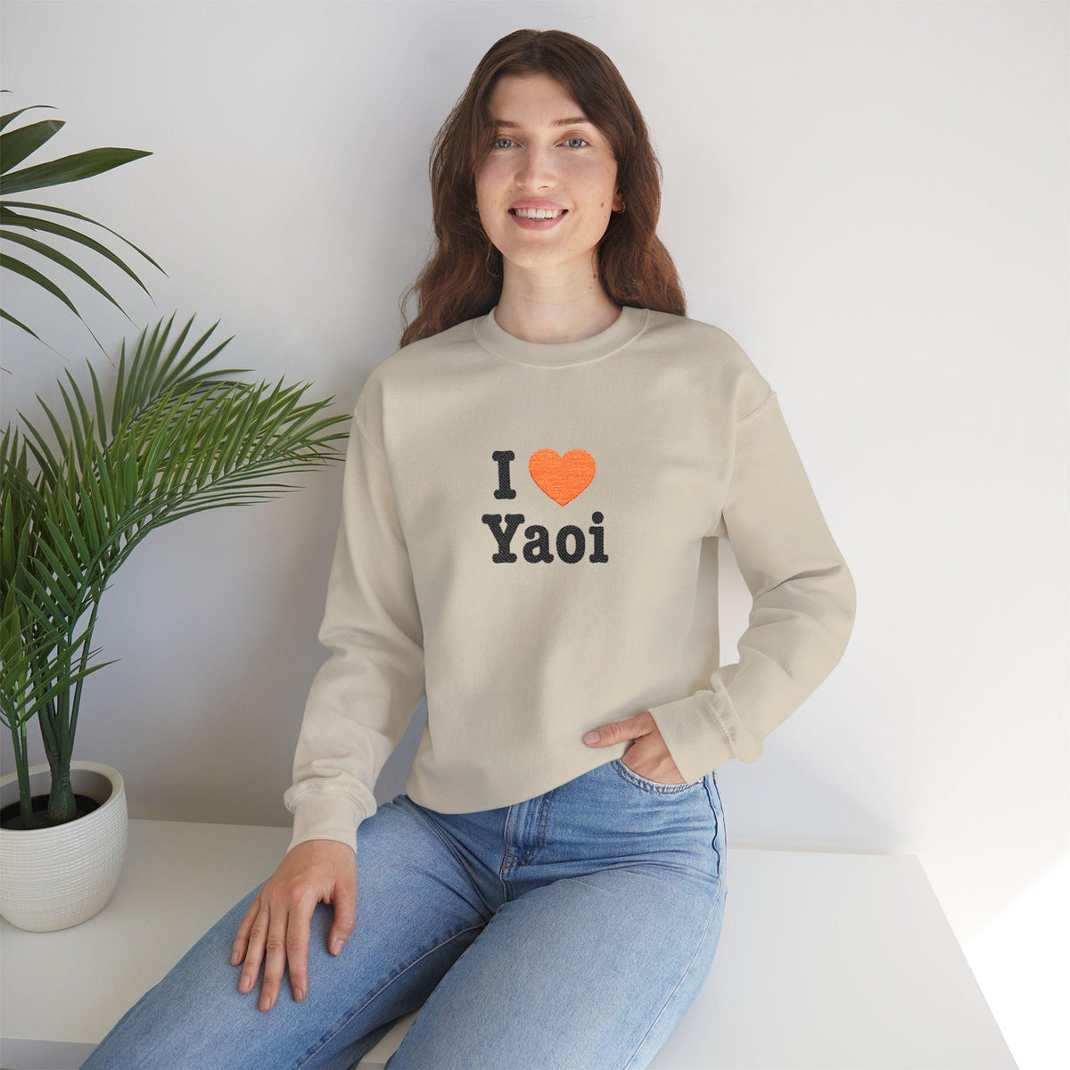 I Heart Yaoi Sweatshirt | Anime Romance Design