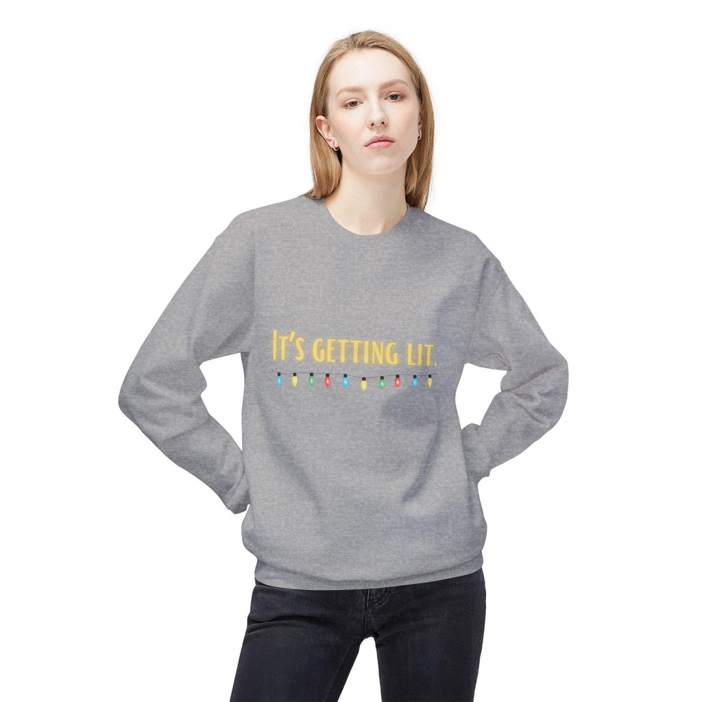 It's Getting Lit Christmas Lights Sweatshirt