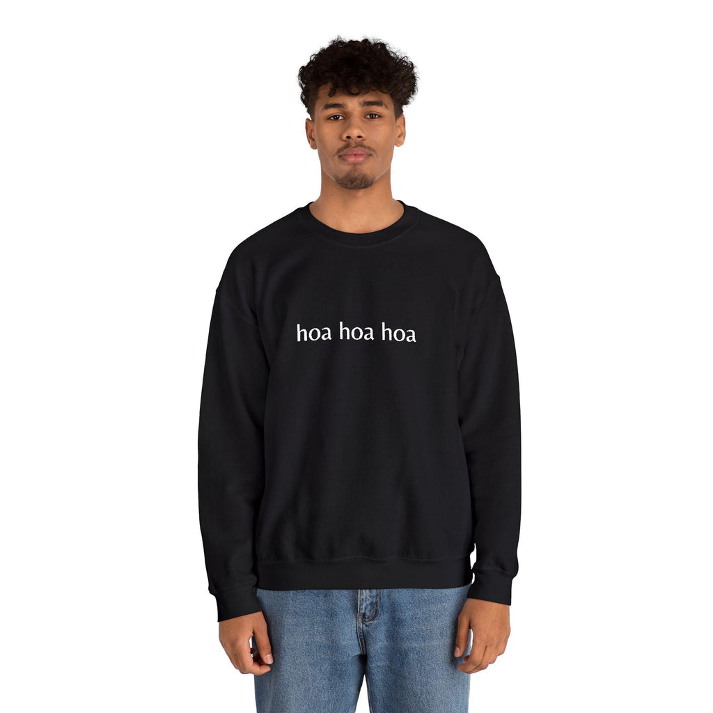 Hoa Hoa Hoa Embroidered Crewneck Sweatshirt – Cozy Bookworm Apparel