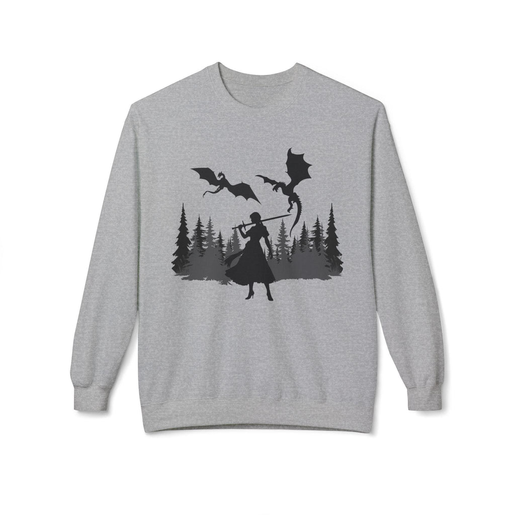 Unisex "Dragon Princess" Midweight Softstyle Fleece Crewneck Sweatshirt