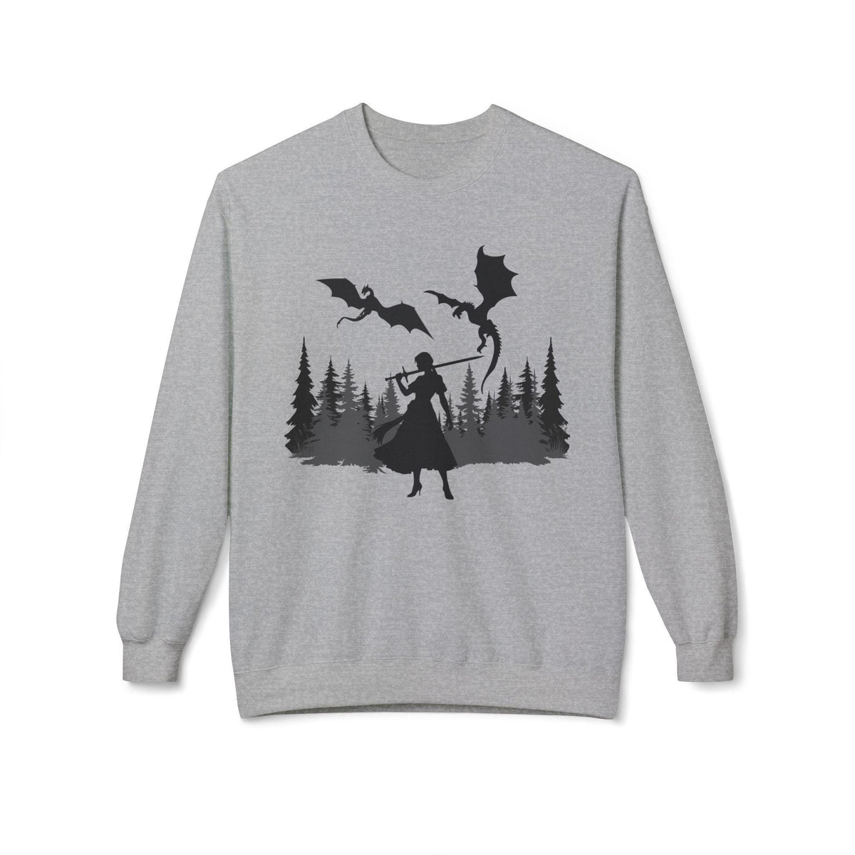 Unisex "Dragon Princess" Midweight Softstyle Fleece Crewneck Sweatshirt
