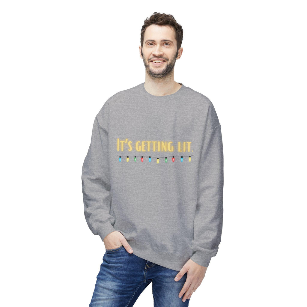 It's Getting Lit Christmas Lights Sweatshirt
