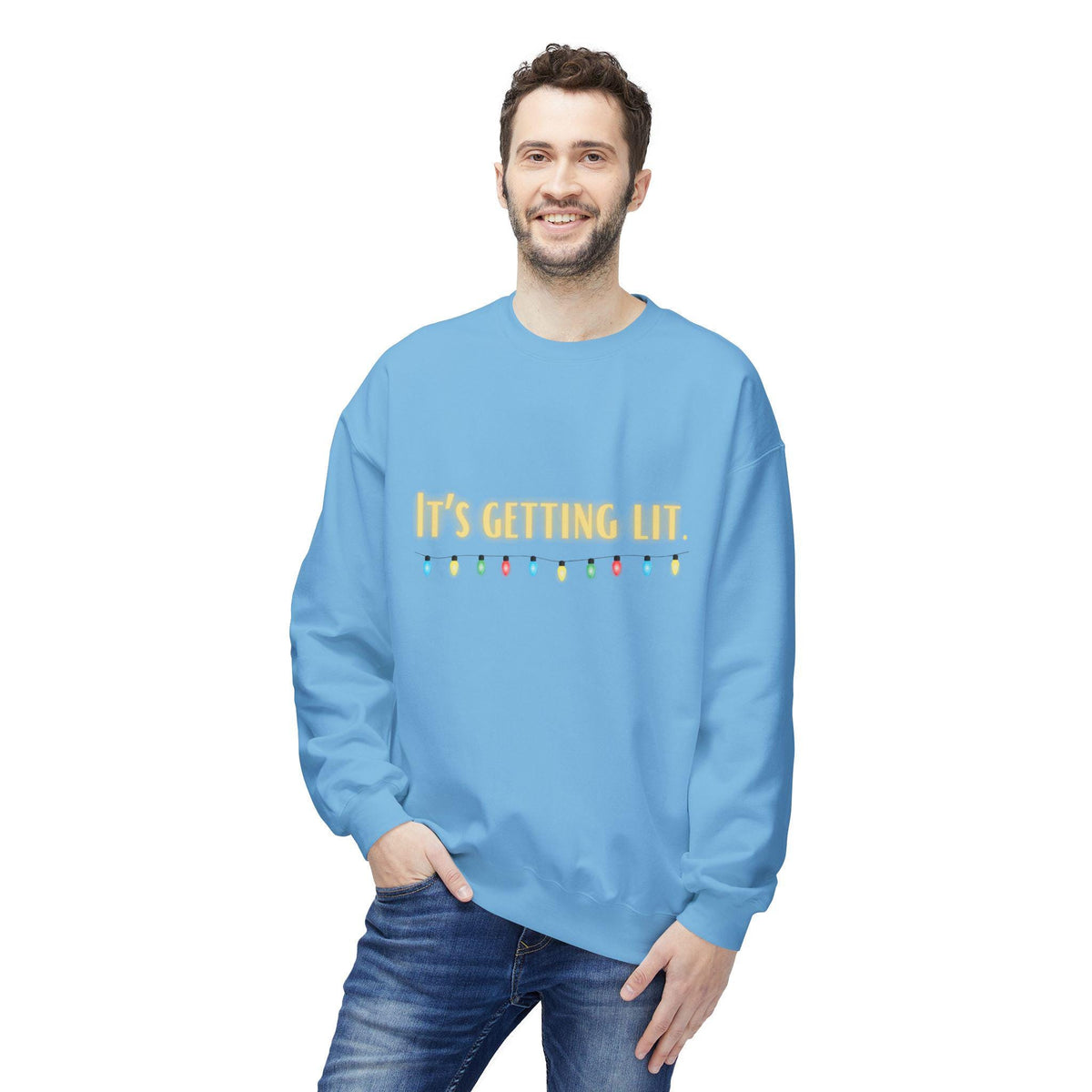 It's Getting Lit Christmas Lights Sweatshirt