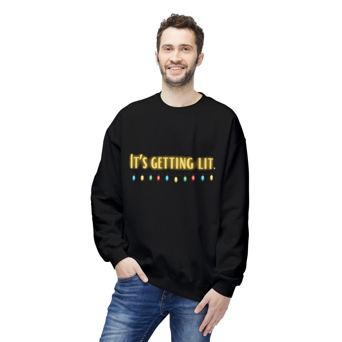 It's Getting Lit Christmas Lights Sweatshirt