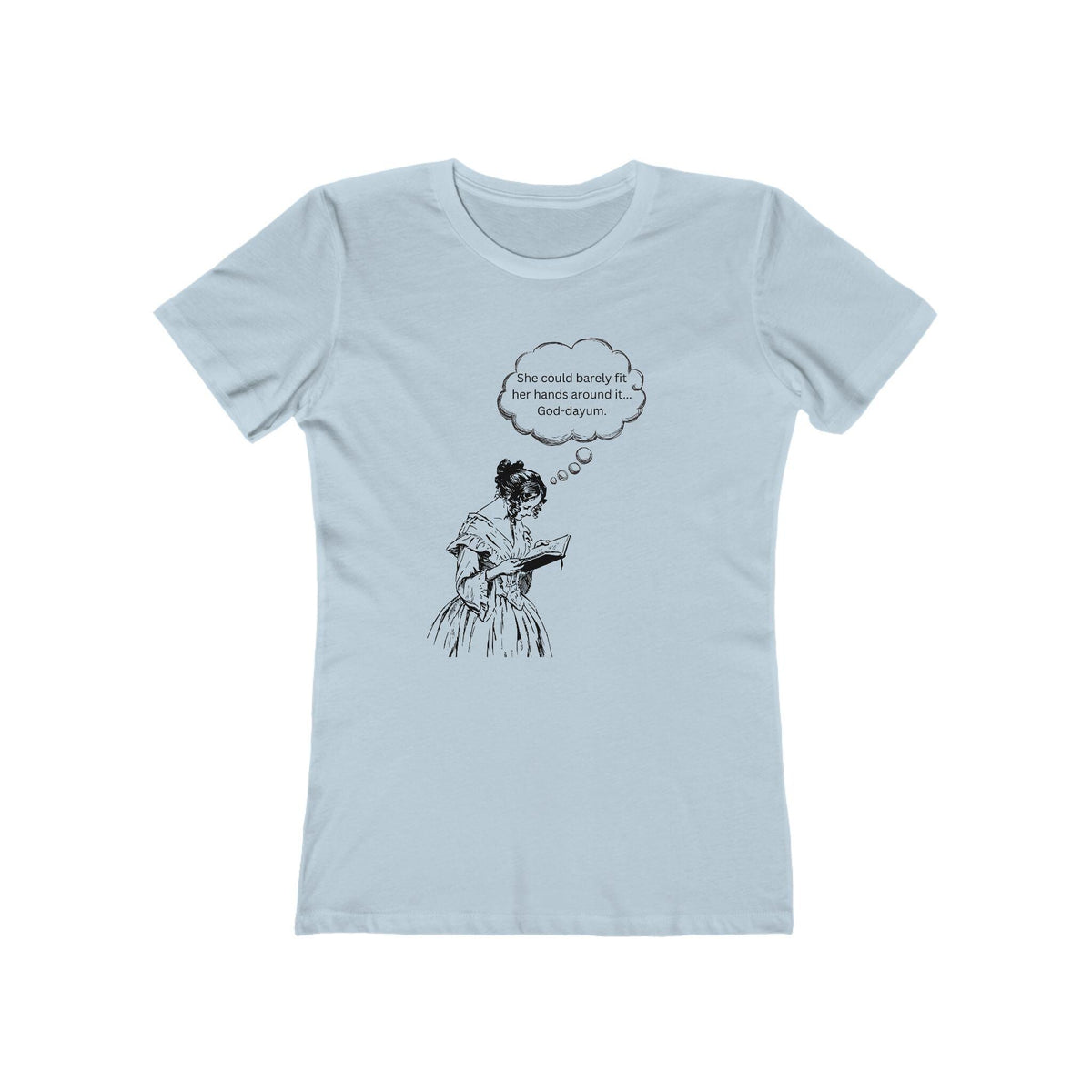Victorian Woman Reading 'She could barely...' T-Shirt
