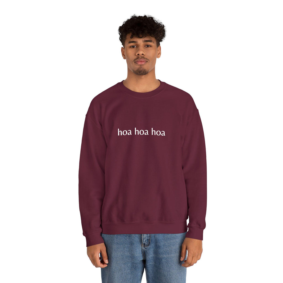 Hoa Hoa Hoa Embroidered Crewneck Sweatshirt – Cozy Bookworm Apparel