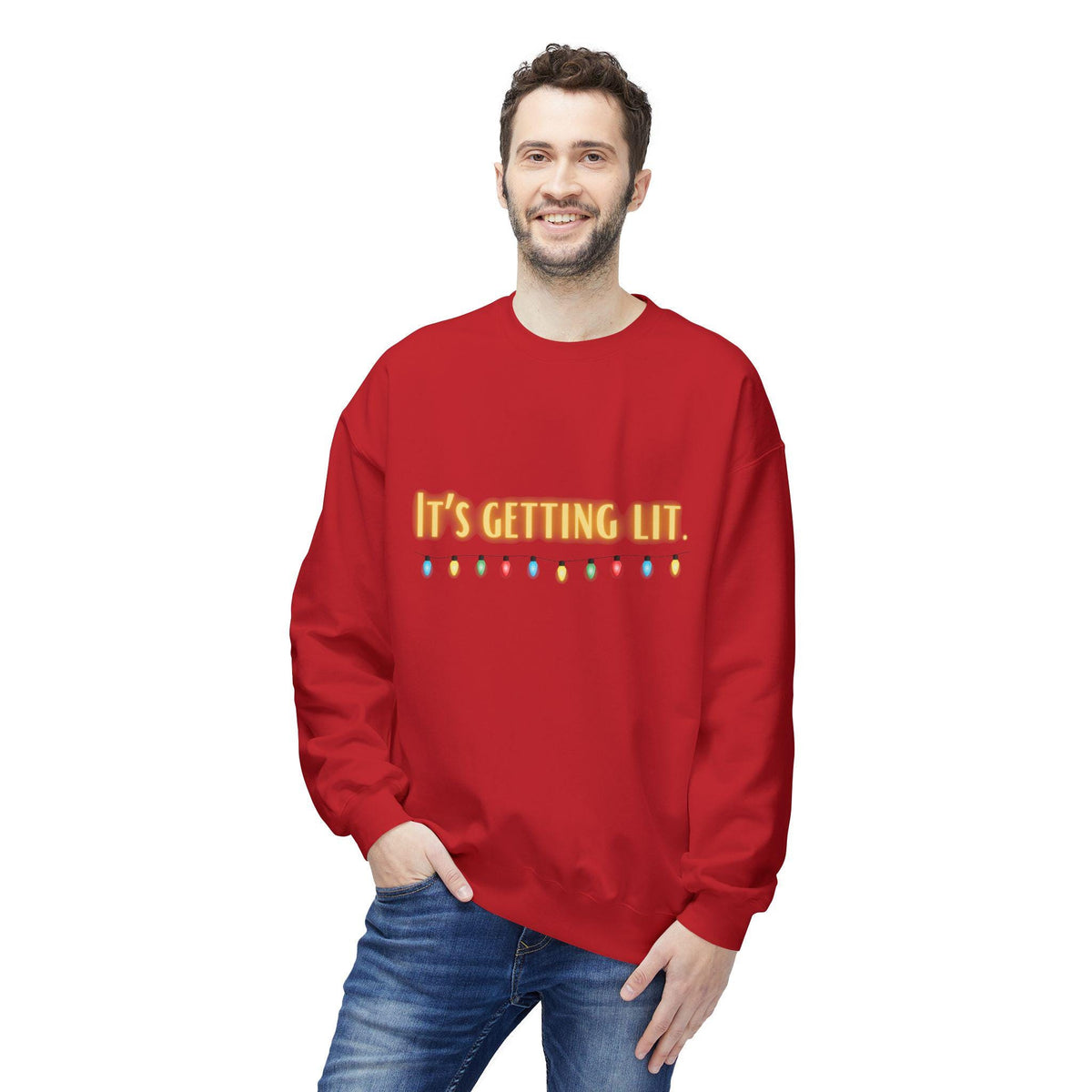 It's Getting Lit Christmas Lights Sweatshirt