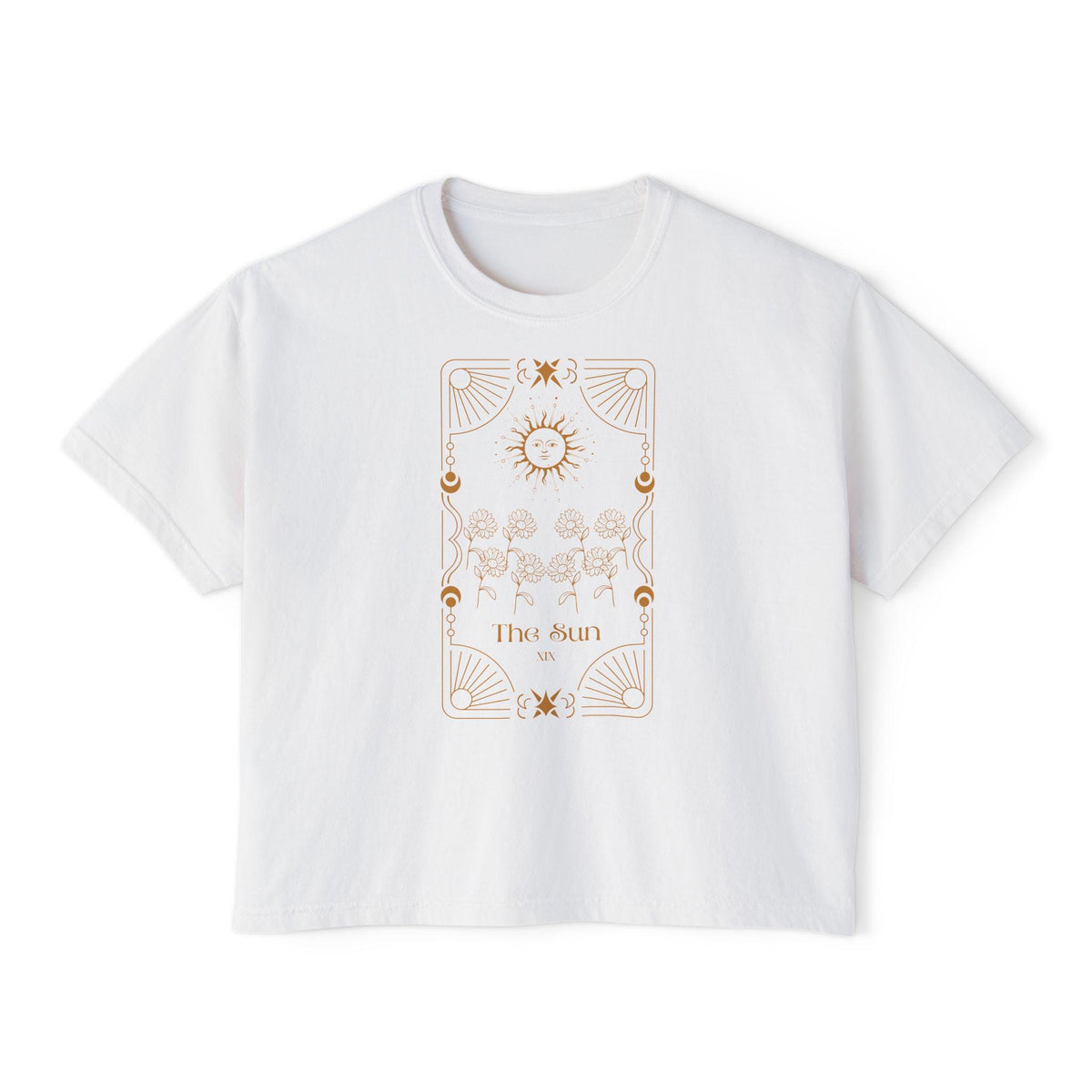 Tarot The Sun Illustration Tee | Astrological Sun Card T-Shirt