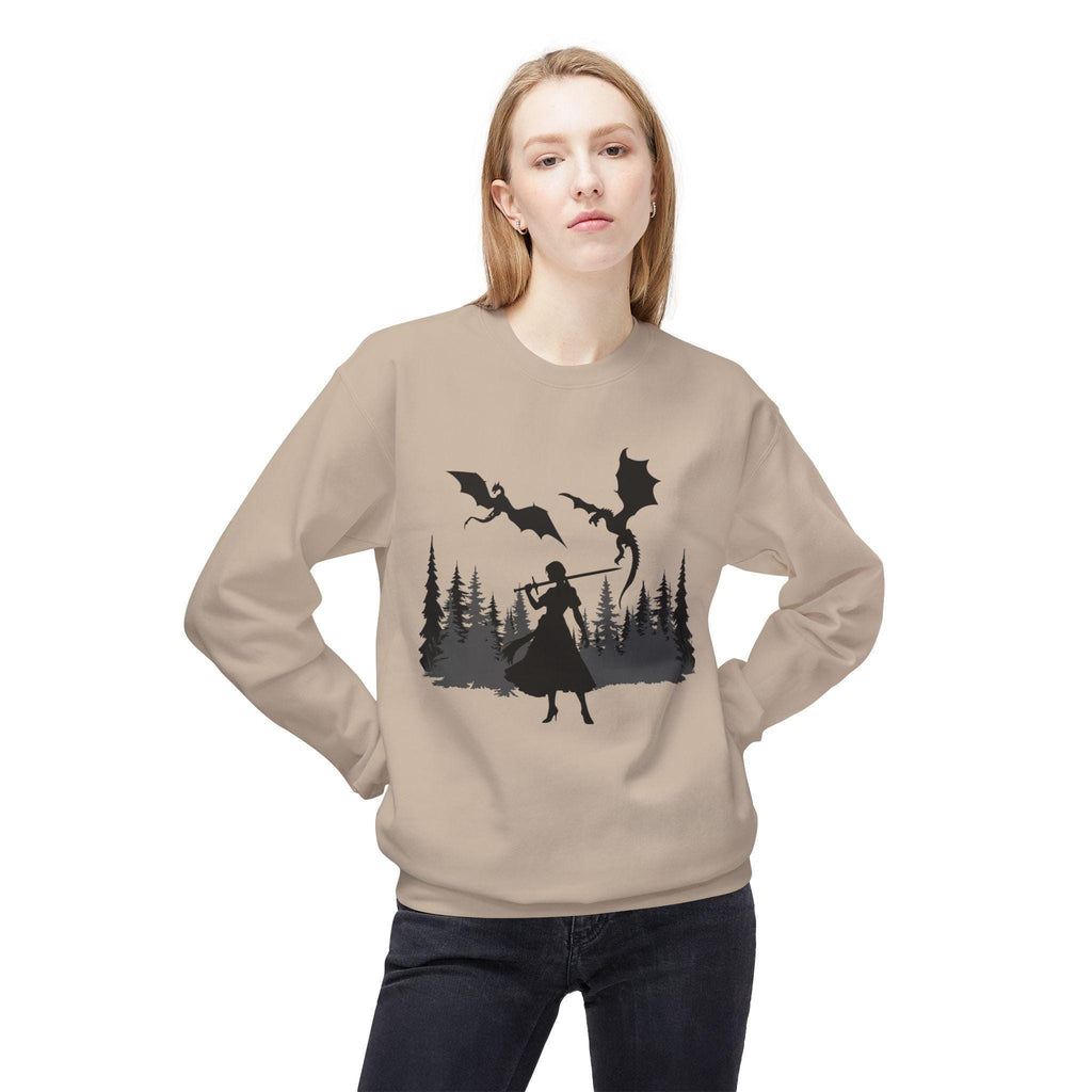 Unisex "Dragon Princess" Midweight Softstyle Fleece Crewneck Sweatshirt