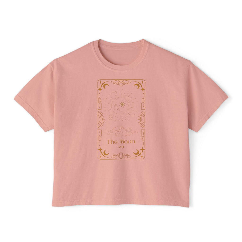 The Moon Tarot Card Illustration Tee | Boxy T-Shirt