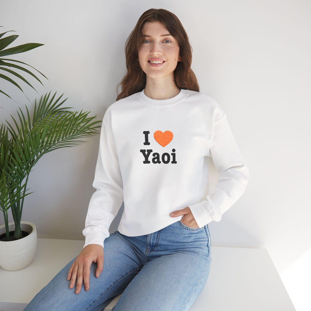 I Heart Yaoi Sweatshirt | Anime Romance Design