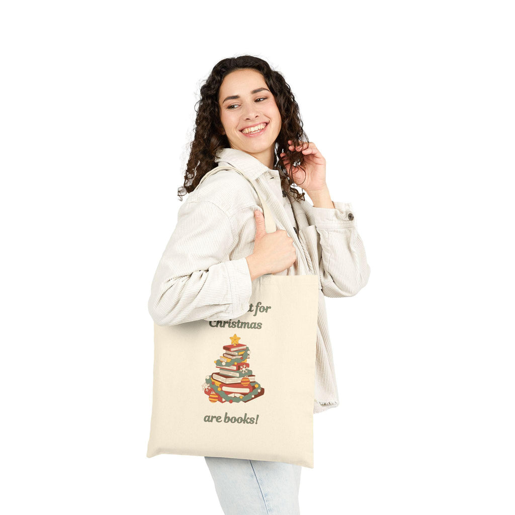 All I Want for Christmas Are Books Tote Bag
