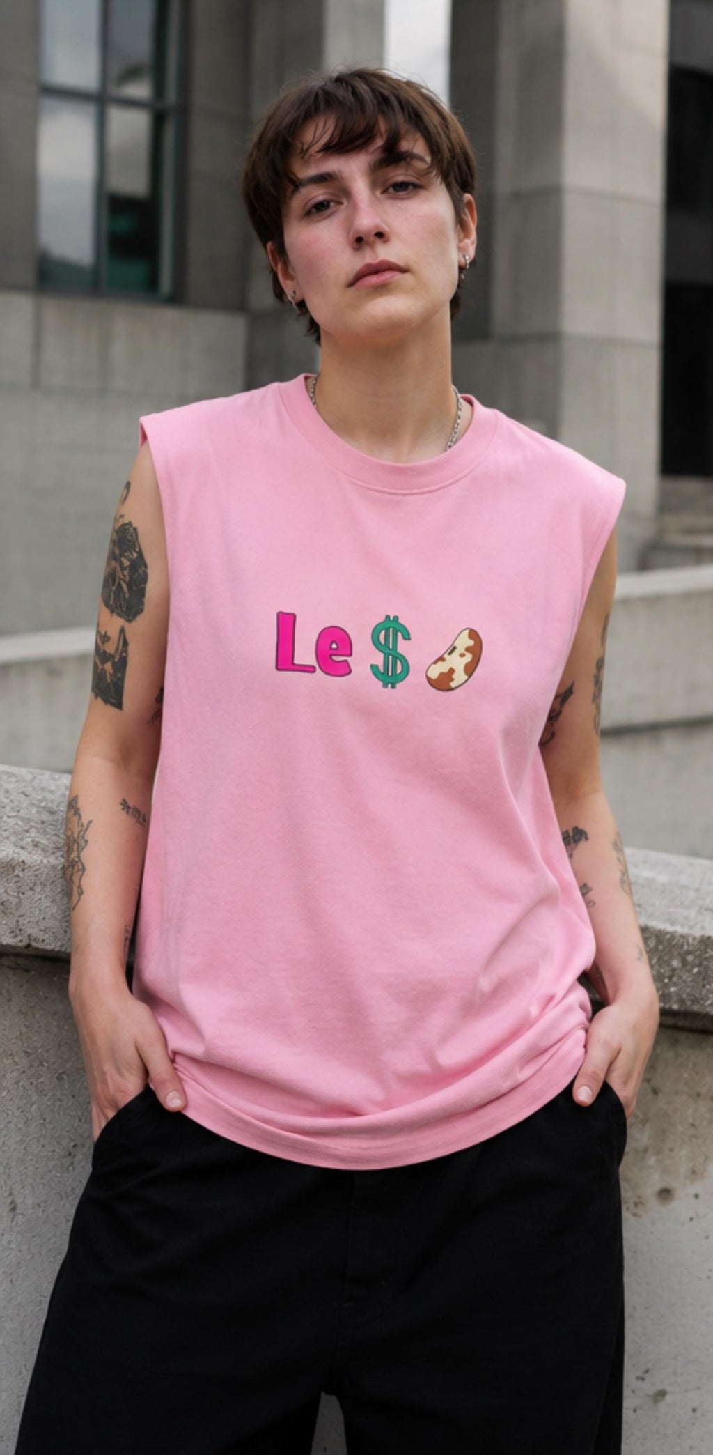 Unisex "Le Dollar Bean" Jersey Muscle Tank
