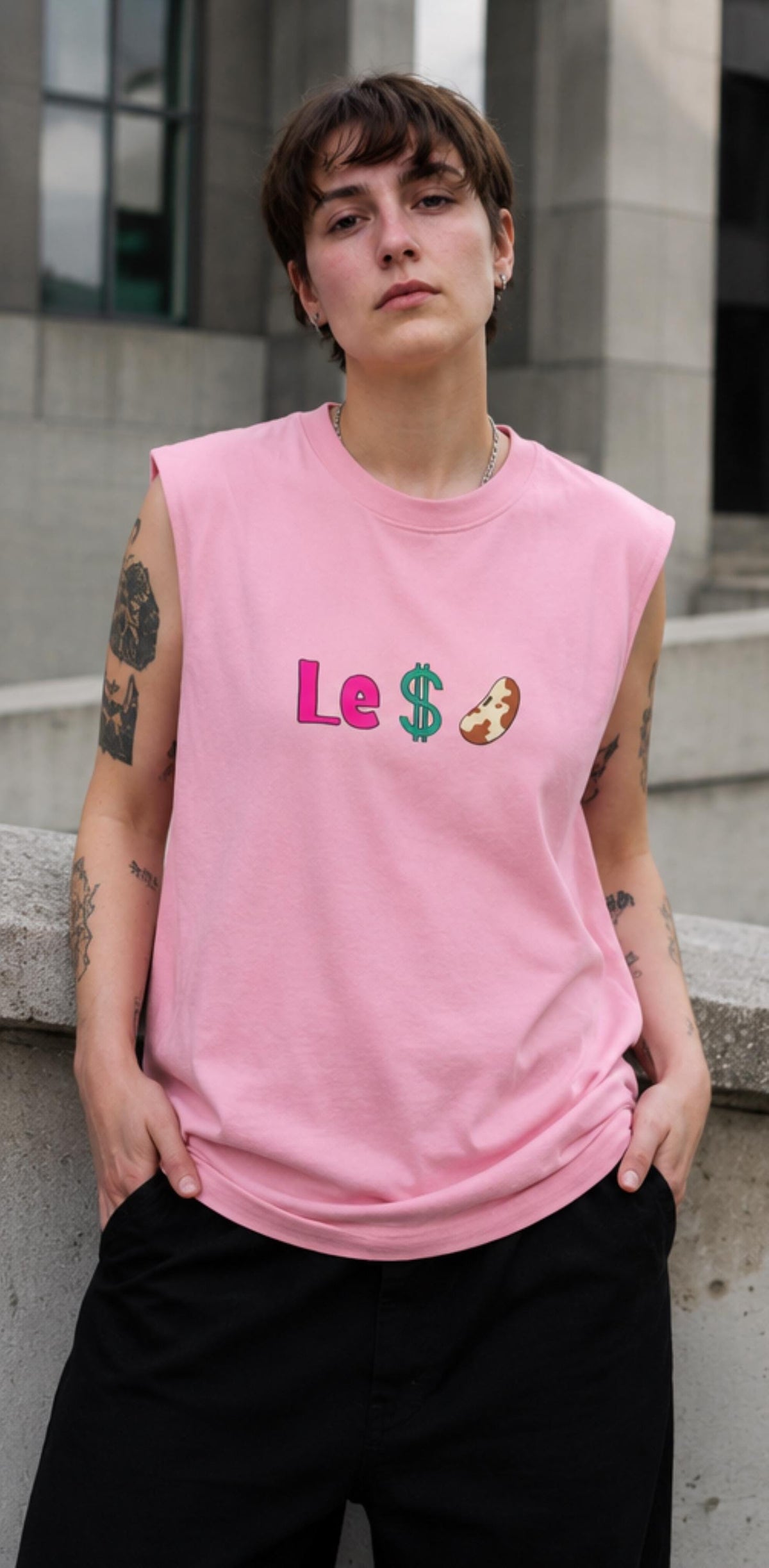Unisex "Le Dollar Bean" Jersey Muscle Tank