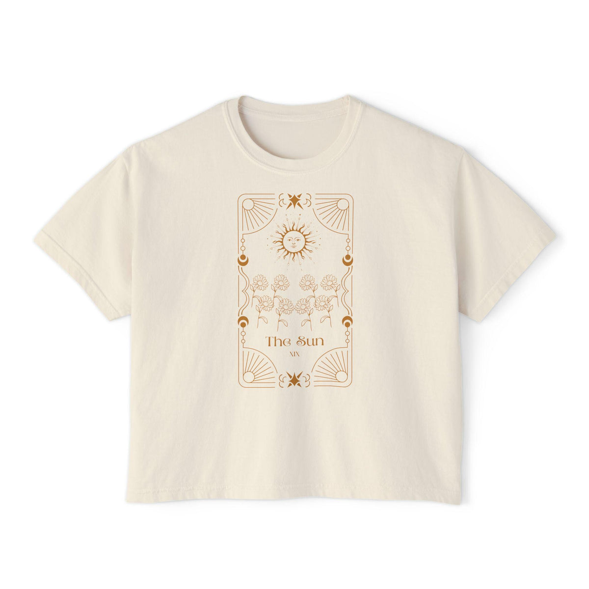 Tarot The Sun Illustration Tee | Astrological Sun Card T-Shirt