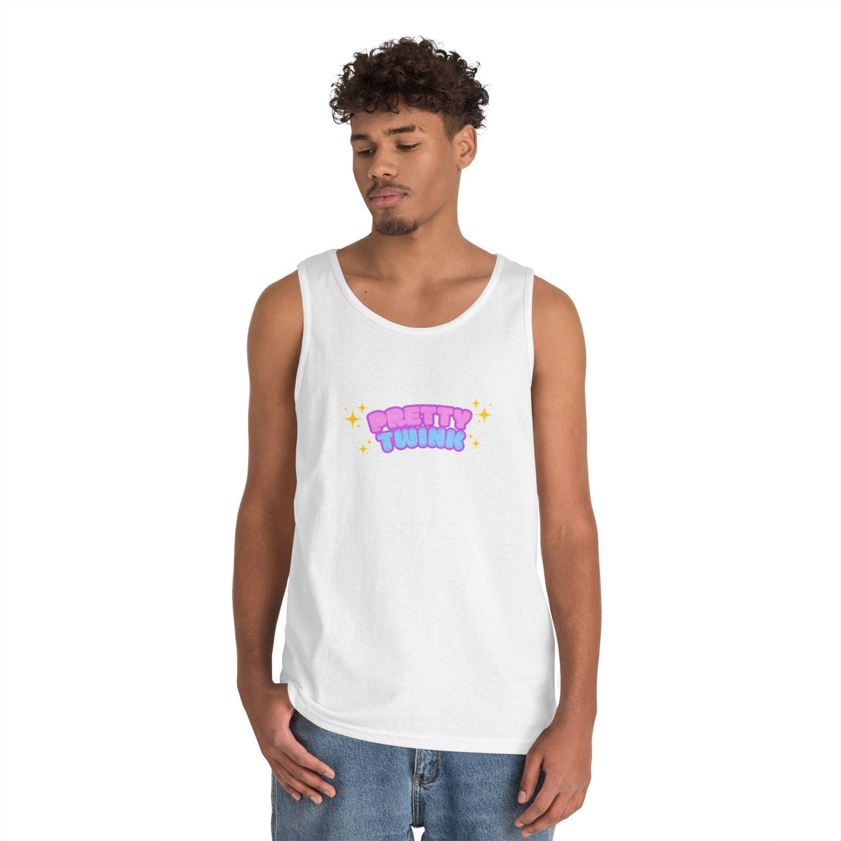 Unisex "Pretty Twink" Heavy Cotton Tank Top