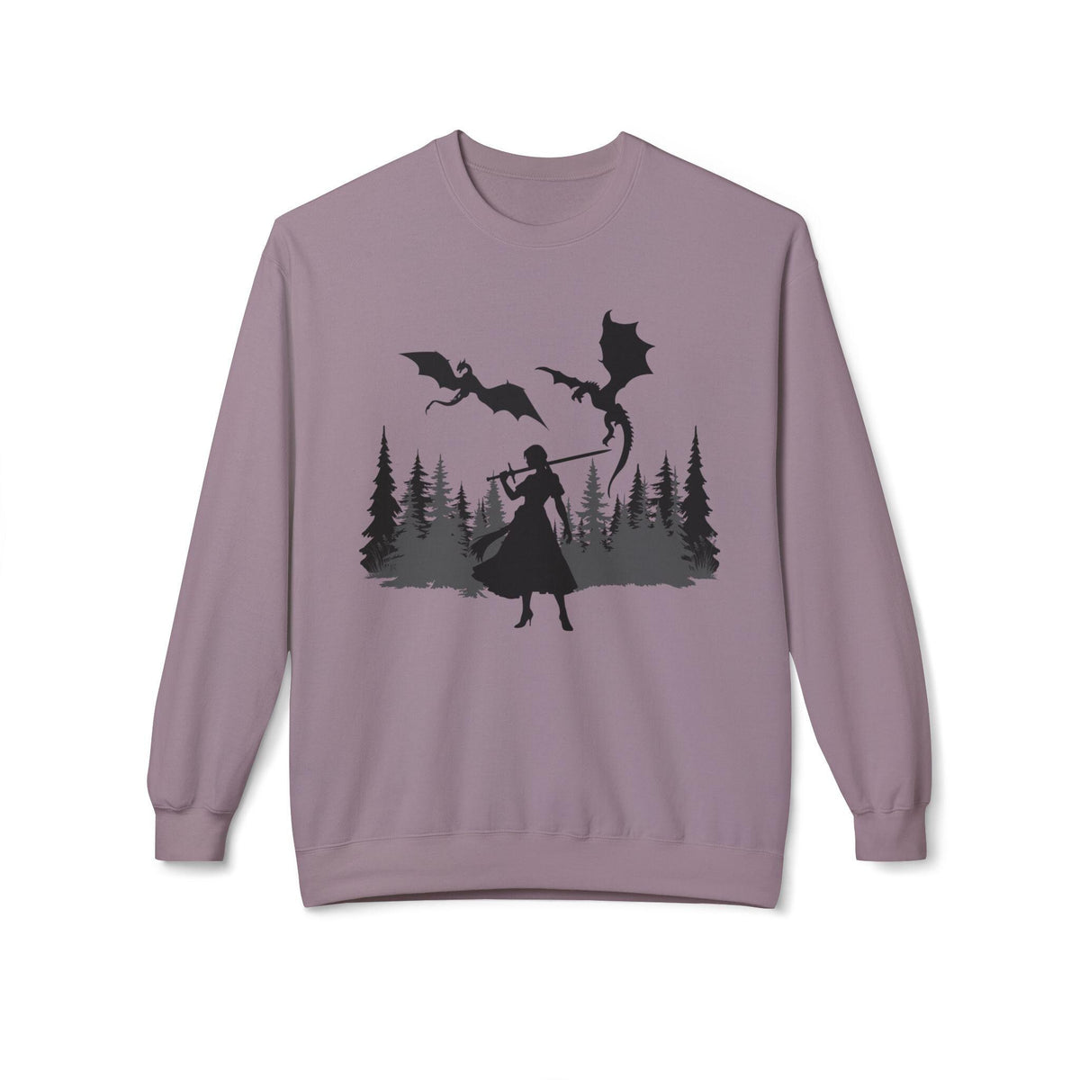 Unisex "Dragon Princess" Midweight Softstyle Fleece Crewneck Sweatshirt