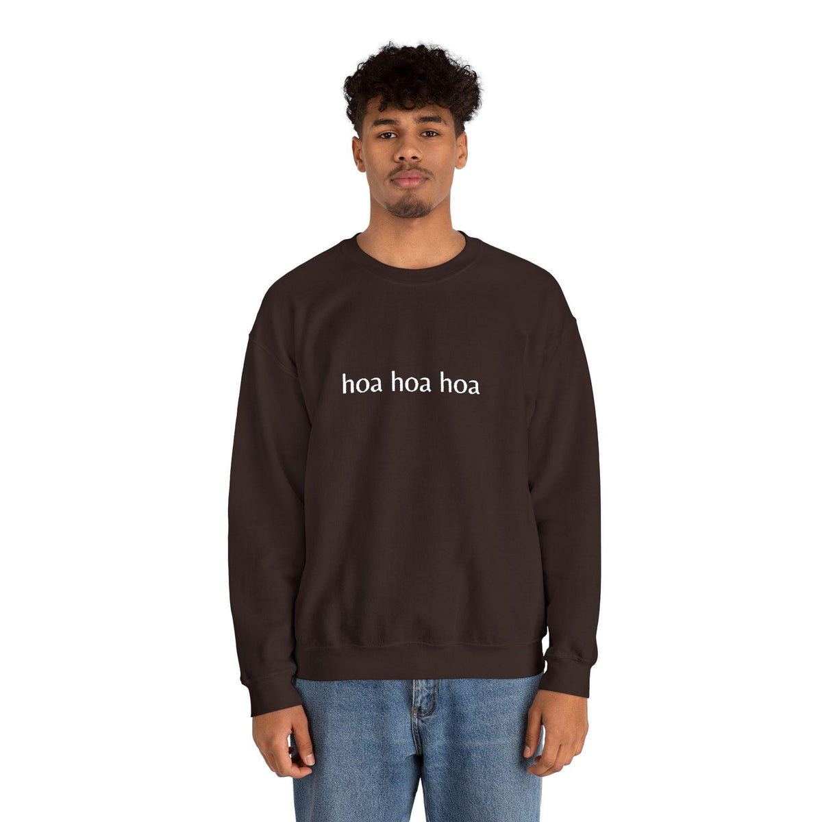 Hoa Hoa Hoa Embroidered Crewneck Sweatshirt – Cozy Bookworm Apparel