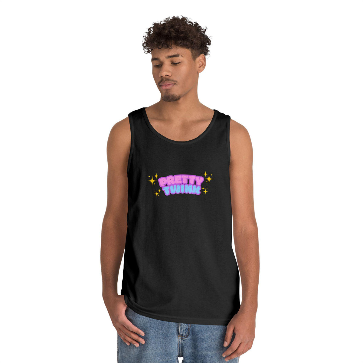Unisex "Pretty Twink" Heavy Cotton Tank Top