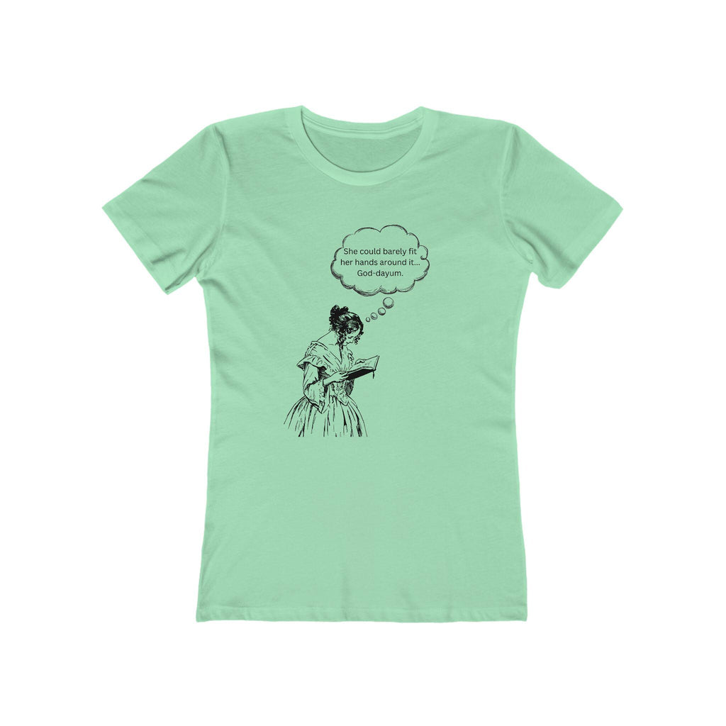 Victorian Woman Reading 'She could barely...' T-Shirt
