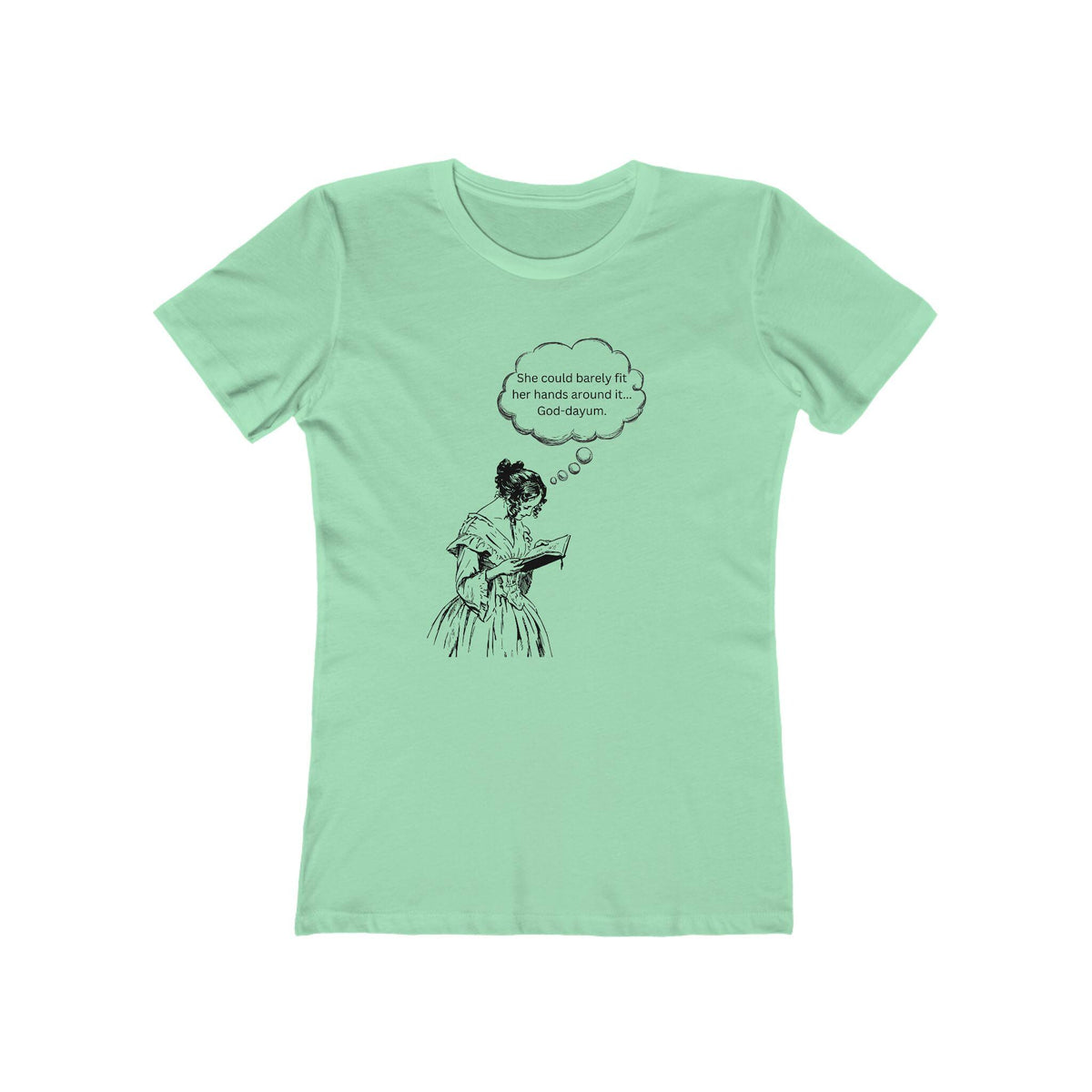 Victorian Woman Reading 'She could barely...' T-Shirt