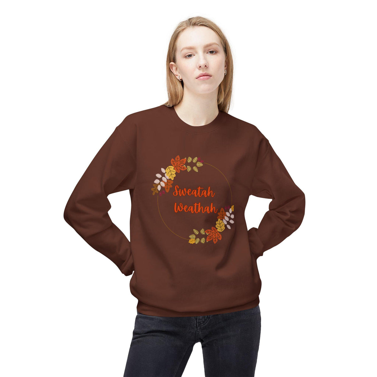 Unisex "Sweatah Weathah" Midweight Softstyle Fleece Crewneck Sweatshirt