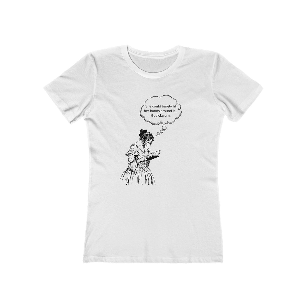 Victorian Woman Reading 'She could barely...' T-Shirt