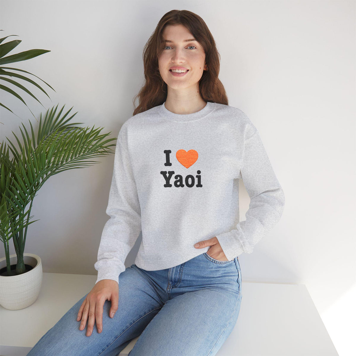 I Heart Yaoi Sweatshirt | Anime Romance Design