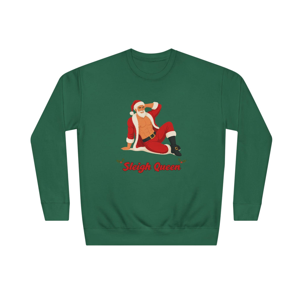 Sleigh Queen sweatshirt | Santa pinup Christmas crewneck