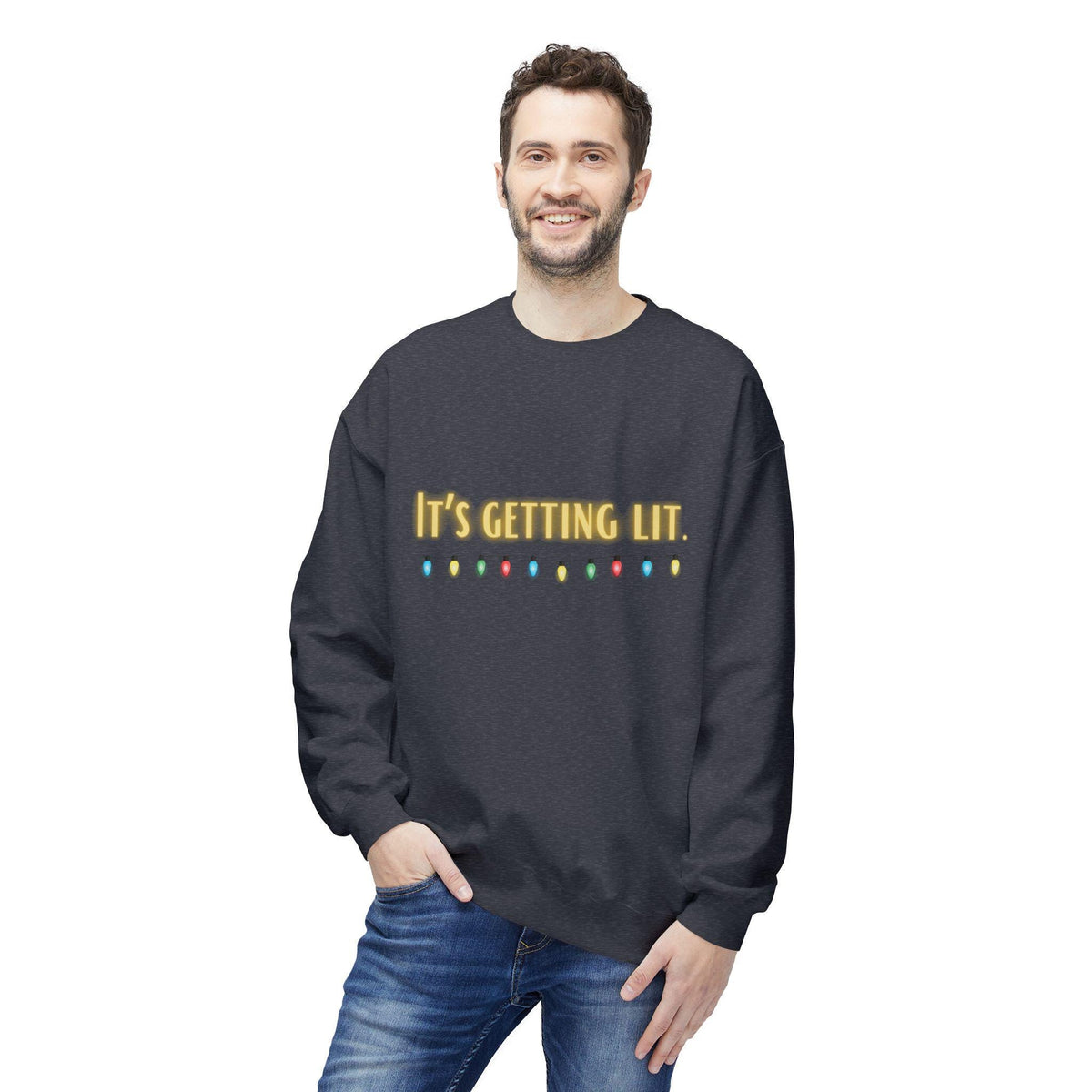 It's Getting Lit Christmas Lights Sweatshirt