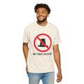 Not Today Colonizer T-shirt | Anti-Colonial Pilgrim Hat Design