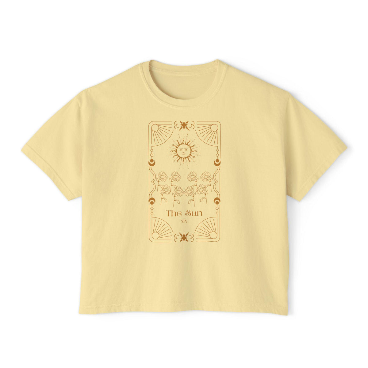 Tarot The Sun Illustration Tee | Astrological Sun Card T-Shirt